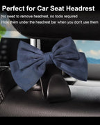 2 Pack Car Purse Hooks, Headrest Hooks for Cars, Sapphire blue | Car Bag Hanger for Groceries, Coats, Umbrellas and Daily Essentials, Bow-Shaped Car Interior Organizer for Handbags and Bags - Image 3