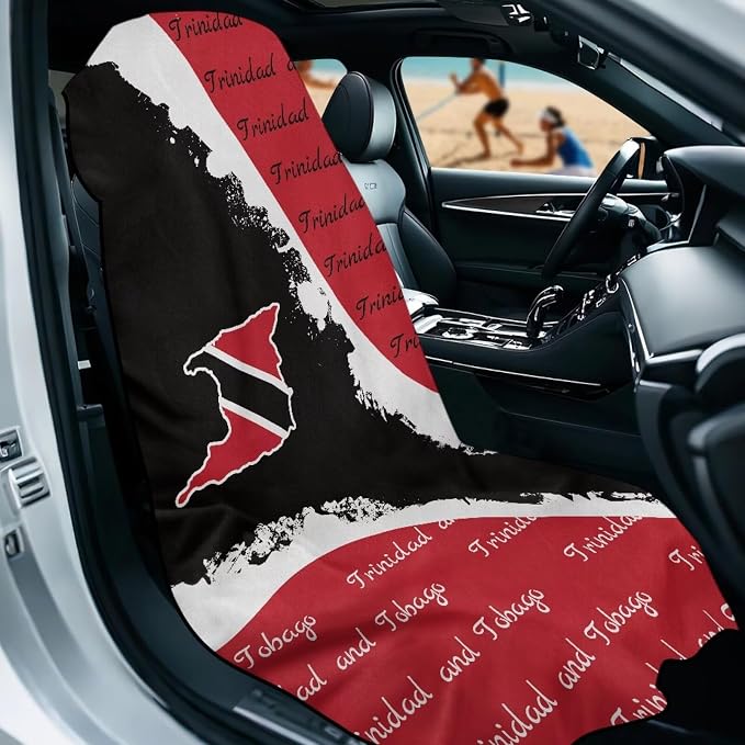 SEANATIVE Flag of Puerto Rico Sweat Towel Car Seat Cover for Gym Running Athletes Fitness Workout, Auto Seat Pet Protector, Sports Towel Seat Covers for Cars - Image 2