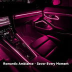 EL Wire Interior Car LED Strip Lights, 16.5FT 5V EL Wire Strip Neon Glowing Strobing Light w/ 5mm Sewing Edge, USB Electroluminescent Ambient Lighting Kit for Car Inside Decoration (Pink) - Image 6