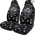 GENANY Roses Car Seat Covers Set of 2, Horror Breathable Front Seat Covers for Truck Sedan SUV, Couple Car Accessories, Horror Gift for Women Men by GENANY