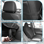 Osilly Car Seat Cover Towel Fabric, Anti-Slip Red Front | Soft texture, granular backing, washable staff protection, easy cover adjustment, universal fit, car interior accessories - Image 4