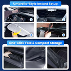 Windshield Sun Shade Umbrella Custom Fit for Volkswagen Tiguan 2018-2025 Foldable UV Protection Car Cover, Emergency Rain Shield & Dashboard Protector - Durable Auto Accessory - Image 8
