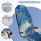 Sea Turtle Print Towel Seat Cover for Car Marble Print Automotive Seat Covers Multi-Purpose Absorbent Microfiber Towels with Storage Bag, 60 x 33 Inch, Machine Washable - Image 6