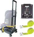 Car Seat Dolly for Airport, Yellow | CarSeat Roller Cart Wheels for Airplane,Car Seat Travel Cart Carrier with Straps,Foldable Luggage Trolley Hand Truck by zhtangrui