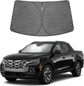 Proadsy Custom Fit 2022-2026 Hyundai Santa Cruz Car Windshield Sun Shade | Ice Crystal Micro-Refraction Blocks 99% UV, Drops Cabin Temp 54°F. Foldable Full Coverage for Summer Parking/Camping Privacy by Proadsy
