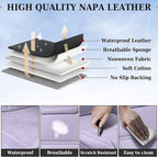 Coverado Car Seat Covers, Front Covers for Cars, Car Seat Cover Front Seats, Car Seat Protector Waterproof, Leather Car Seat Cushion, Universal Interior Covers Seat Protectors for Most Cars Purple - Image 6