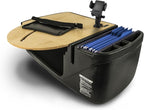 AutoExec AE-RMCD-PI-PM-11M Roadmaster Car Desk for Your Vehicle Workstation and Mobile Office, Natural with 400 watt Power Inverter and Phone Mount | Vehicle Workstation, Mobile Office, 400 Watt Power Inverter, Phone Mount by AutoExec