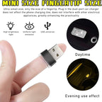 Augeny 4 PCS USB LED Car Interior Atmosphere Lamp, Plug-in USB Decor Night Light, Portable Auto Ambient Lighting Kit, Universal Vehicle Interior Accessories for Most Cars (Yellow) - Image 5