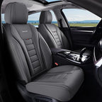 Coverado Car Seat Covers Full Set, Seat Covers for Cars, Front Seat Covers and Back Seat Cover Waterproof Leather Automotive Seat Cover, Universal Car Interior Protectors Cushion for Most Cars - Image 8