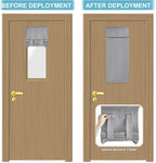 RYB HOME Classroom Door Window Cover Lockdown Shades Blackout, No Drill | Privacy Sidelight Glass Door School Office Blinds, Room Darkening Blocks Views, Portable Curtains, W12 x L30, 1 Panel - Image 5