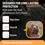 Black Standard Dog Car Hammock Back Seat Cover, Waterproof Backseat Cover Protector for Truck Bench Rear of Sedans or SUVs, Essential Pet Supplies Vacuum or Wipe Clean, Machine Washable - Image 6