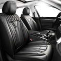 Fit Venza Premium Leather Car Seat Covers for Toyota Venza 2009-2025 2026 - Waterproof，Breathable，All-Weather Seat Cushion Protecto & Airbag Compatible, 2 Front Seat All Black by Unknown