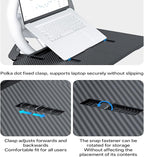 Carbon Fiber 3-in-1 Steering Wheel Tray Table & Car Seat Gap Filler Organizer & Centre Console Storage Box | Foldable Adjustable Car Desk/TableTray for Laptop, Eating & Work (【Foldable】 3-in-1) | Detachable Seat Gap Filler，0-30° Adjustable Angle，3-in-1... - Image 6