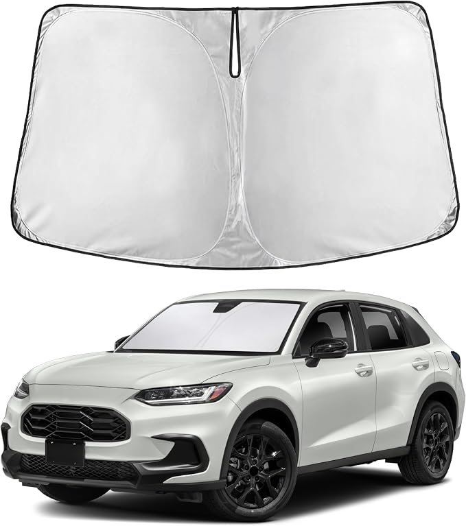 EcoNour Windshield Sunshade Compatible Compatible for Honda HRV 2023-2026 | Sun Visor for Front Windshield & Window Sun Shade Cover, UV Heat Blocker & Protector, Car Accessories by EcoNour