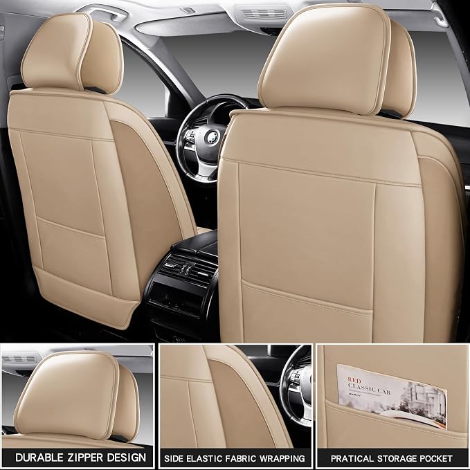 MINGBRON Seat Covers, Car Seat Covers Front Seats, Car Seat Cover, Car Seat Protector Waterproof,Seat Covers Carseat Cover Universal Fit for Most Cars - Image 7
