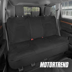 Motor Trend AquaShield Waterproof Pink Front Seat Covers, Black 60/40 Split Bench Rear Seat – Neoprene Front Car Seats Cover, SUV Seat Covers Protector - Interior Cover for Auto, Trucks, & Dog Owners - Image 3