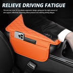 Stacool Upgraded Car Center Console Cover,Microfiber Leather Car Armrest Cover Cushion with 2 Storage Bags,Universal Car Armrest Storage Box (Orange) - Image 4