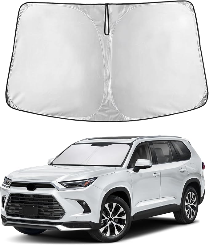 EcoNour Windshield Sunshade for Lexus TX/Toyota Grand Highlander 2024-2026 | XLE, MAX, Limited, Platinum, Sun Visor for Front Window Sun Shade Cover, Blocker&Protector, Car Accessories by EcoNour