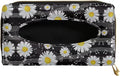 Biyejit Car Tissue Holder, Music Daisy Car Decorative Hanging Napkin Case, PU Leather Tissue Box for Car Sun Visor, Backseat by Biyejit