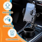 SAMPUSS 2-in-1 Phone Holders for Your Car Car Cup Holder Car Phone Holder | 360° rotation 2-in-1 function car phone mount with long arm universal smartphone phone holder car cup holder expander - Image 6