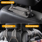 Car Purse Hook Purse Hook for Car Seats Headrest Car Seat Hooks,Heavy Duty Vehicle Organizer for Handbags, Groceries, Purses, Keep Car Tidy (Gray, 2 Pack) - Image 7