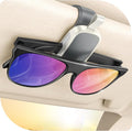 JOYROOM Magnetic Leather Sunglass Holder for Car Visor - Gray | One hand magnetic glasses holder for car visor clip, Soft leather lining protects frames, fits all auto sunglasses. by JOYROOM