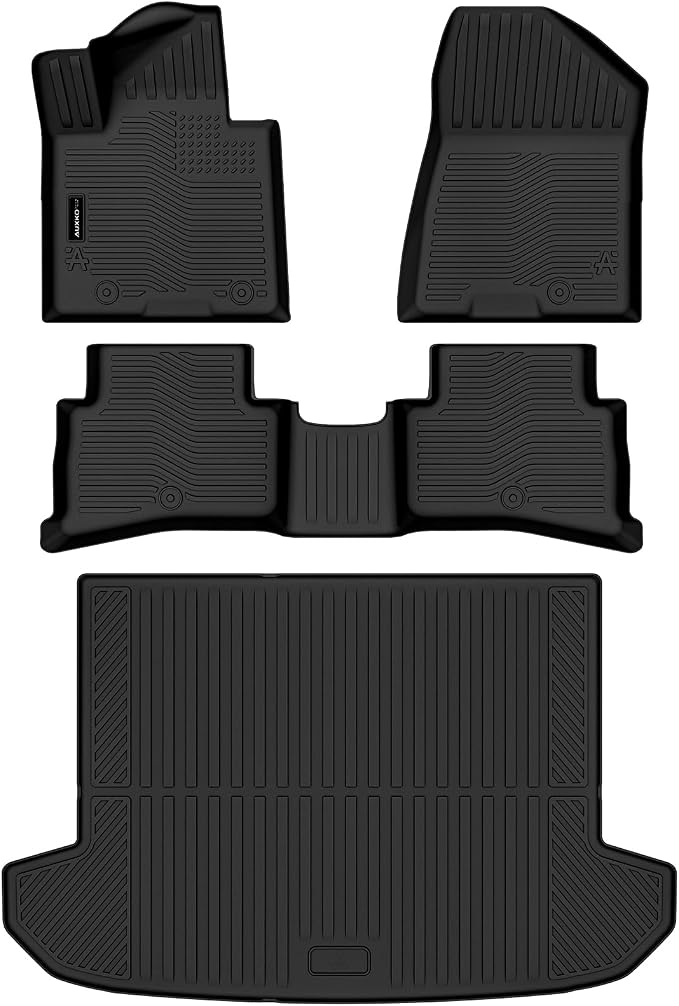 AUXKO Floor Mats Cargo Mat for kia Sportage Gasoline 2017-2022 | High Wall,All-Weather,All Season,Odorless,Anti Slip,Rain&Salt Resistant,TPE Material,Black,Accessories,Pet Friendly - Image 2