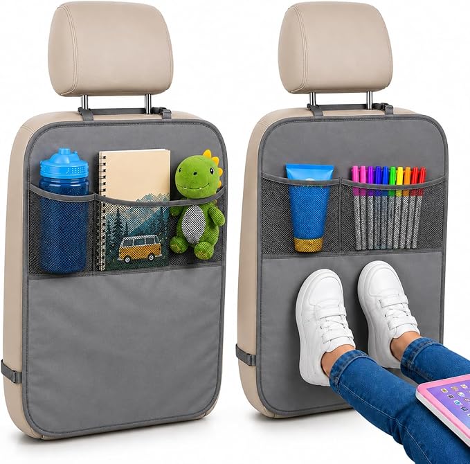 EcoNour Car Kick Mats Back Seat Protector by EcoNour