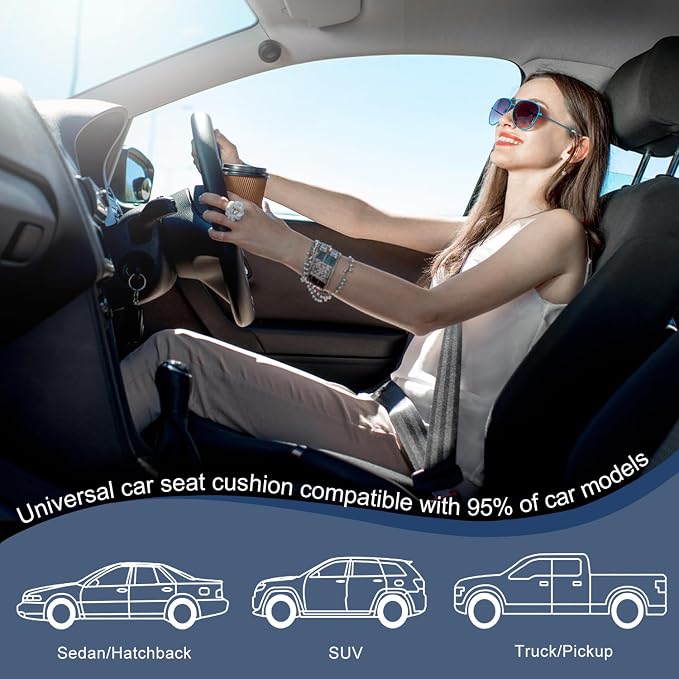 1 Pack Gray Ventilated Bottom Car Seat Cover | 3D Air Mesh, PU Leather, Breathable, Front, with Storage pocket, Universal Fit for Car Truck SUV, Easy to Install - Image 8