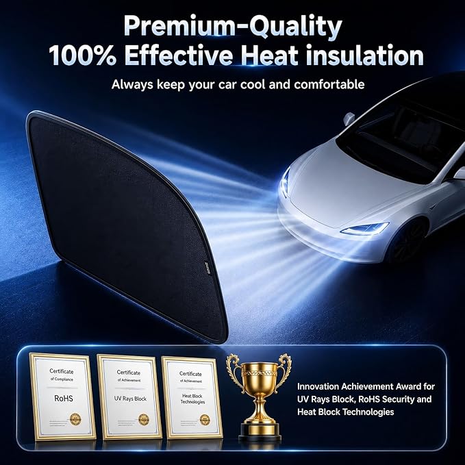 [2026 Upgraded] DMJN Car Window Shades for Baby, 100% UV & Sun Block Car Side Windows Covers Sun Shades for Baby in Car, Easy-Install Nano Ice-Crystal Coating Universal Fit, 2 Packs - Image 5