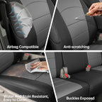 Full Set Car Seat Covers for Honda Odyssey 2011-2017,7-Seater,Faux Leather | for LX Only,2nd Row Captain Seats,Luxury Waterproof Seat Protector,Fit Like A Glove(Black/Gray) - Image 6