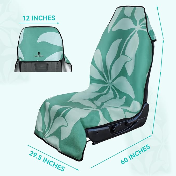 Booty Barrier 4.0 Waterproof Car Seat Cover for Sweat – Post-Workout Seat Protector for Runners, Gym, Beach & Sports – Washable, Eco-Friendly (Recycled Fabric) - Image 3