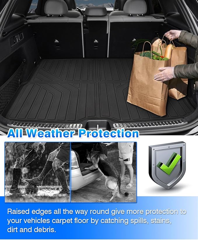 Cartist Cargo Liner Compatible with Mercedes-Benz GLC Class 2023 2024 2025 2026 All Models Accessories GLC 300 /GLC43 AMG Cargo Mat Trunk Mat All Weather Heavy Duty - Image 3