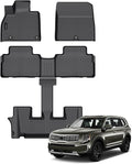 Auxko Floor Mats Fit for Kia Telluride 2020-2025 Bucket Seat | All Weather,All Season,Odorless,Anti Slip,Rain&Salt Resistant,TPE Material,Black,Accessories by AUXKO