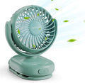 Momcozy Portable Stroller Fan with Clip, 4-Speed Mini Cooling Fan, 0.26 Lb | Ultra-Light Rechargeable Design, Gaps ≤ 4.5 mm, Rotating Handheld Cooling for Carriers, Backpacks and Tables by Momcozy