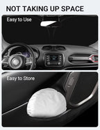 Proadsy Custom Fit Car Windshield Sun Shade for 2015-2023 Jeep Renegade | 240T Heat Shield, Drops Temp 54°F, Blocks 99% UV, Prevents Dashboard Cracking, Summer Parking & Beach Trips, Easy Twist-Fold - Image 9