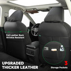 GIANT PANDA Rav4 Seat Covers Custom Fit for Toyota Rav4,Installation-Friendly,Faux Leather,2019-2026 2020 2021 2022 2023 2024 2025,Full Set - Image 5