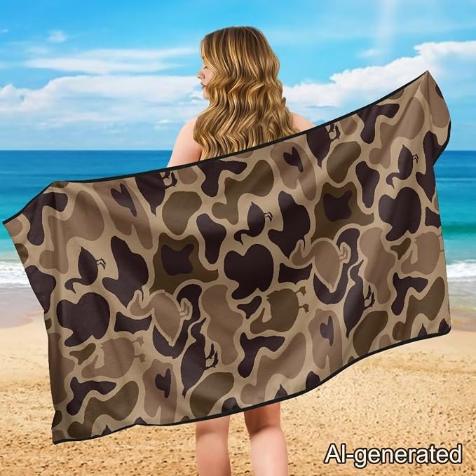 Camo Duck Car Towel Seat Cover Breathable Comfort Car Seat Cover Protector with Storage Bag Easy to Store for SUV Vans Sedans Trucks - Image 4