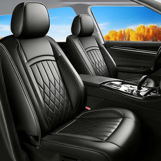 Fit for Venza Seat Covers Compatible with Toyota Venza 2009-2020 - Waterproof Breathable Leather Automotive Seat Cushions Protector,Airbag Compatible,Full Set 5 Seats(Black) by Unknown