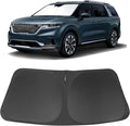 Windshield Sun Shade for 2022-2026 Kia Carnival Accessories | Full covered for windshield, Foldable & Durable, Block UV Rays, Reduce Heat, Easy to install, Keep Car Cooler by LHFLIVE