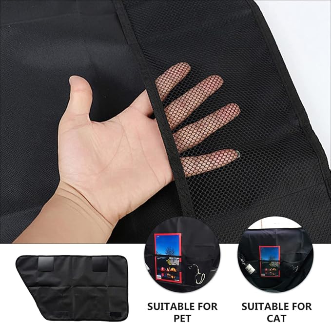 2-Pack Dog Car Door Guard - Anti-Scratch Back Seat Protector - Oxford Fabric, Black - Pet Supplies - Car Accessories for Dogs - Image 4