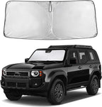 EcoNour Windshield Sunshade Compatible for Toyota Land Cruiser 2024-2026 | Sun Visor for Front Windshield & Window Sun Shade Cover, UV Heat Blocker & Protector, Car Accessories by EcoNour