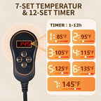 Heated Seat Cushion for Office Chair - Thick and Soft Warm Seat Cover in Winter- Easy Controller to Relieve Fatigue - Comfortable Heating Pad with Power Adapter for Home Etc. - Image 7