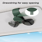 Sotfamily Magnetic Sunglass Holder for Car Visor, 2 Packs, Faux Leather | Strong Magnetism, for Most Car Visors, No Marks on Visor, Gift-Ready Packaging, Sunglass Organizer, Car Accessories for Men - Image 5