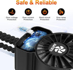 AMTIFO Portable Stroller Fan - 4-Speed Rechargeable USB Fan, Quiet Clip-on Baby Fans for Stroller Crib and Travel - Compact & Battery-Operated Cooling Fans for Baby Comfort on the Go - Image 8
