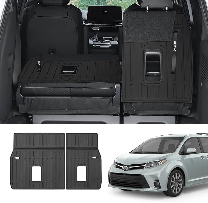Custom for 2011-2020 Toyota Sienna Rear Seat Backrest Mats All Weather TPE Protection Mat Accessories (for 2011-2020 Toyota Sienna Backrest Mats) - Image 3