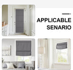 NICETOWN Grey Roman Shades French Door No Drill Curtain for Kitchen | Easy Installed Short Curtains, Thermal Insulated, Adjustable Roller Shade, Window Blind for Office, 1 Panel, 27" W x 48" L - Image 7