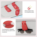 Sotfamily Magnetic Sunglass Holder for Car Visor, 2 Packs, Faux Leather | Strong Magnetism, for Most Car Visors, No Marks on Visor, Gift-Ready Packaging, Sunglass Organizer, Car Accessories for Men - Image 4