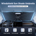 Autorder Windshield Sun Shade Umbrella for 2017-2024 Nissan Rogue Sport Accessories,Upgraded Ice Crystal Material,Easy Setup Umbrella Sunshade for Car Windshield,100% Sun Blocking(Not for Rogue) - Image 2