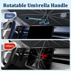 [2026 Upgraded] Windshield Sun Shade Umbrella(Large-57 L x 32" W) | Front Window Sunshade with Thermo Shield Fabric, Foldable Car Sun Visor for Heat Reduction and Interior Protection - Image 7